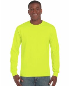 Gildan Ultra Cotton hosszú ujjú láthatósági póló