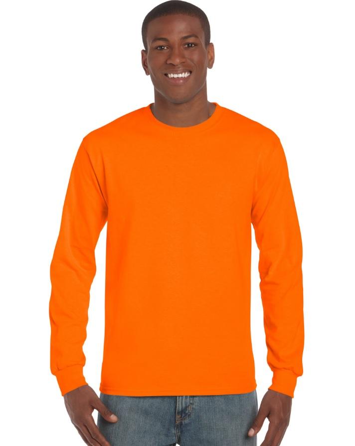 Gildan Ultra Cotton hosszú ujjú láthatósági póló - Image 2