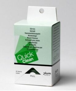 Plum QuickClean sebtisztító kendő falra szerelhető tartóban