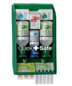 Plum QuickSafe Complete elsősegély állomás teljesen felszerelve
