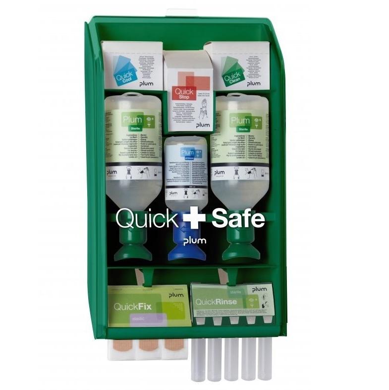 Plum QuickSafe Complete elsősegély állomás teljesen felszerelve