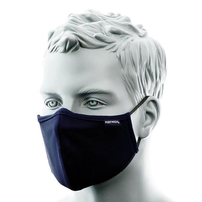 2 rétegű antimikrobiális textil szájmaszk (25 db)