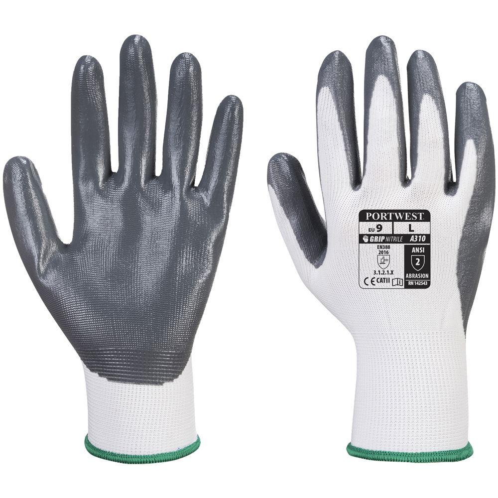 Portwest A310 Flexo Grip Nitril Védőkesztyű (12 pár) - Image 2
