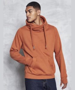 Just Hoods Cross Neck Hoodie