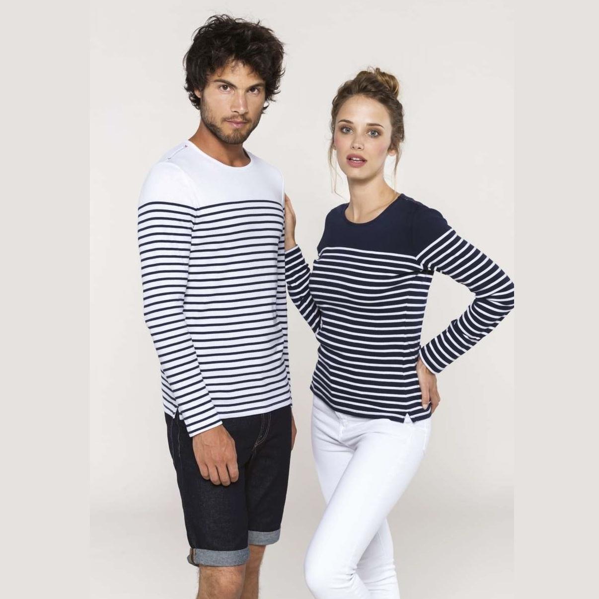Kariban női hosszú ujjú breton csíkos felső