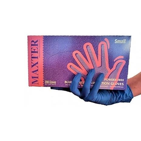 MAXTER Nitril kék púdermentes kesztyű (200 db)
