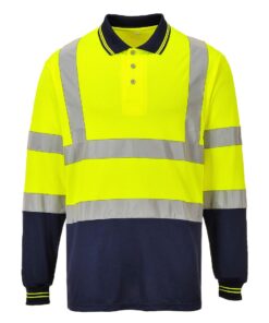 Portwest S279 láthatósági hosszú ujjú galléros póló