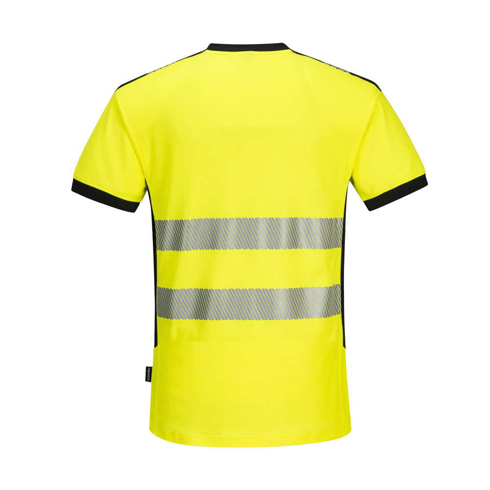 Portwest PW310 Hi-Vis V-nyakú póló - Image 3