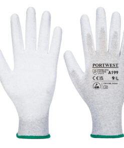 Portwest A199 ESD tenyéren mártott kesztyű (12 pár)