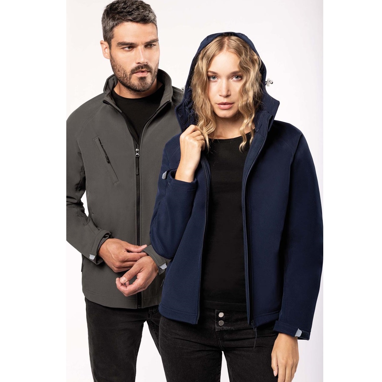 Kariban KA413 Férfi kapucnis softshell dzseki