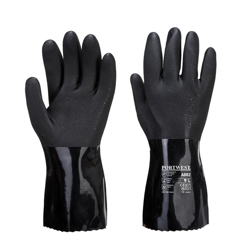 Portwest A882 ESD PVC vegyszerálló kesztyű