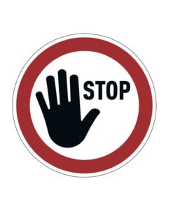 Durable biztonsági jel ''STOP'' Ø 430 mm eltávolítható