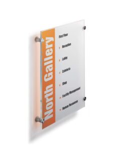 Durable irányítótábla CRYSTAL SIGN® A3