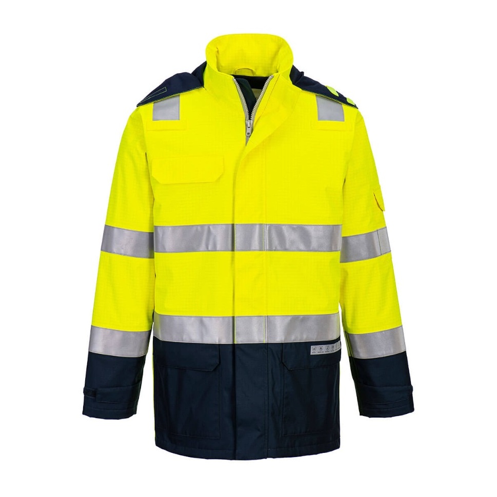 Portwest FR605 Bizflame Rain+Hi-Vis Light Arc lángálló kabát