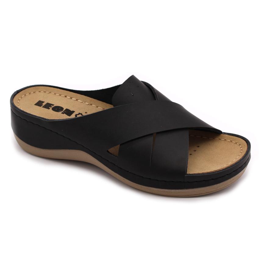 Leon 932 Comfort női bőr papucs