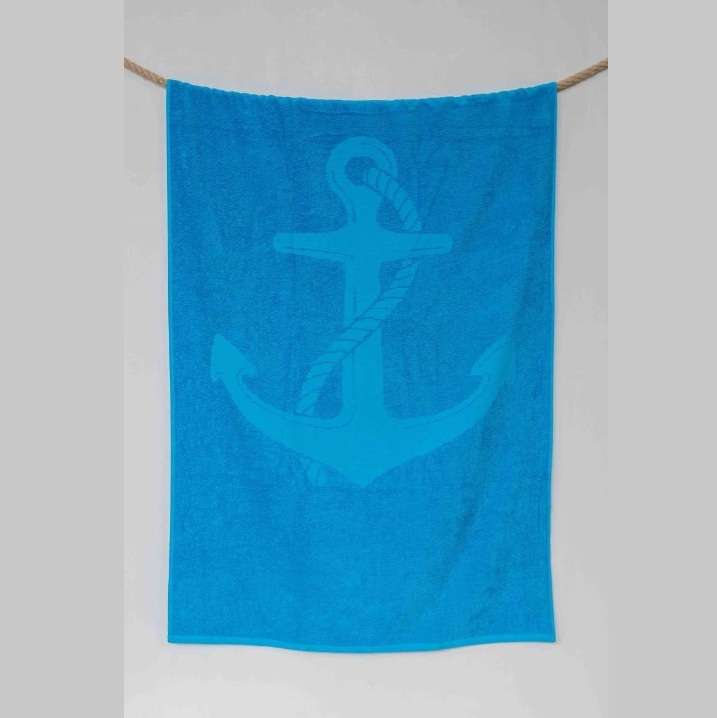 Olima OL3020 Anchor Jacquard strandtörölköző